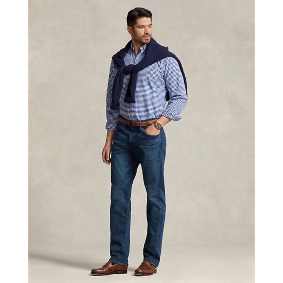 RALPH LAUREN Classic Fit Long Sleeve Gingham Checked Button Down Shirt XXL - Picture 5 of 16